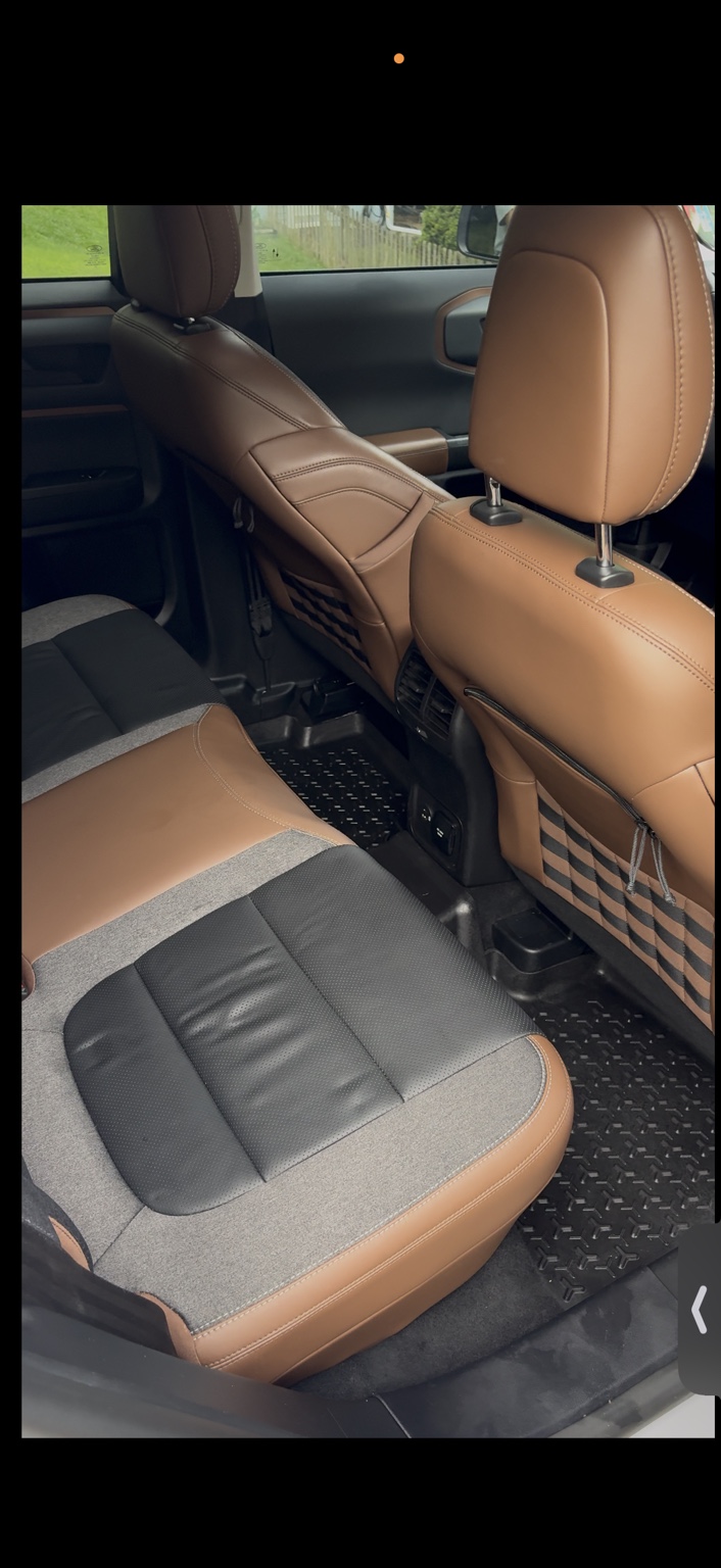 Detailed two-tone vehicle interior