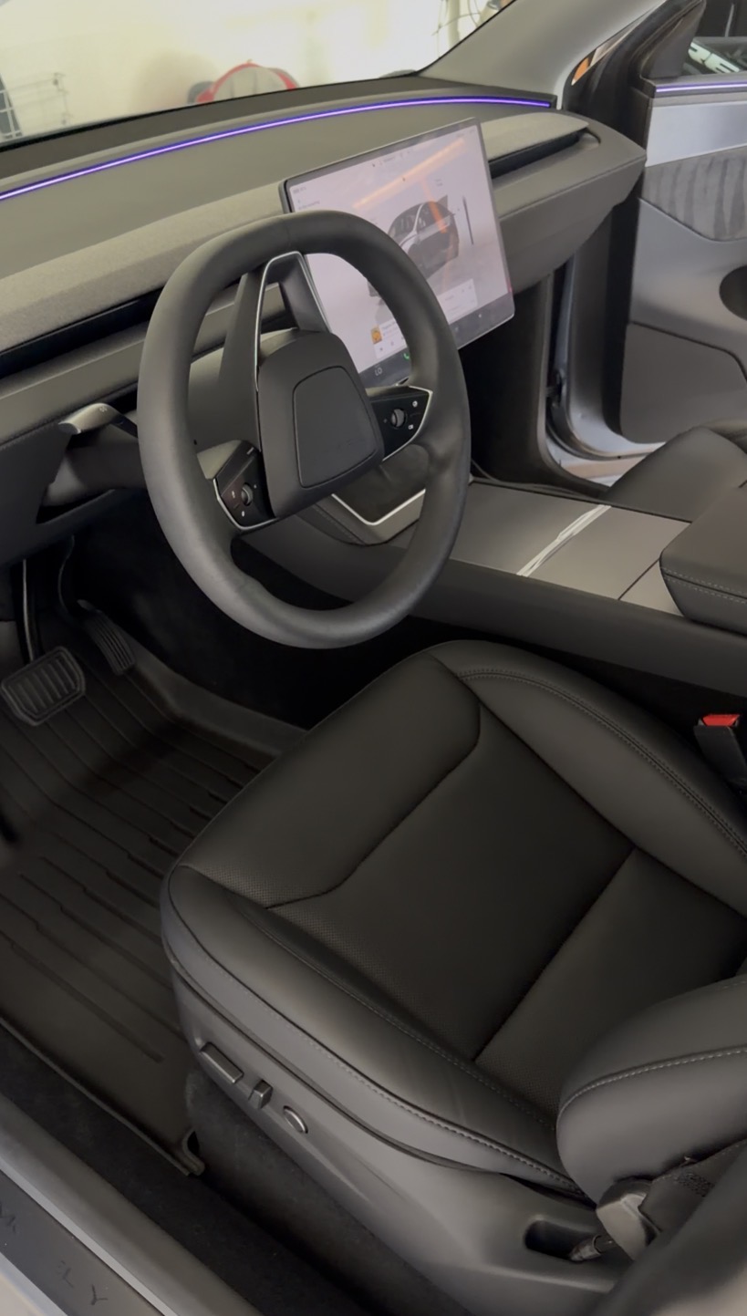 Professionally detailed modern vehicle interior